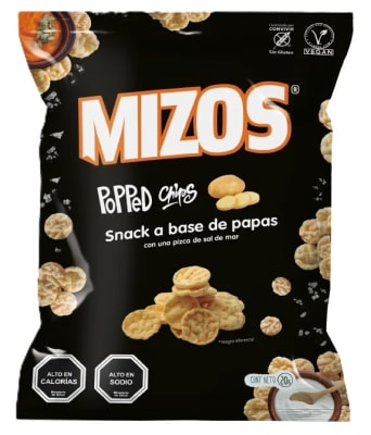 Chips a base de papa con sal de mar 20gr Caja de 25un1