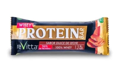 Barra whey sabor dulce de leche 45gr Caja de 16un1