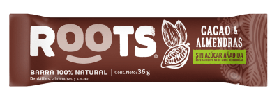 Barra de cacao y almendras 30gr Caja de 25un1