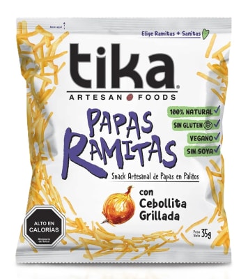 Papas ramitas con cebollita grillada 35gr Caja de 20un1