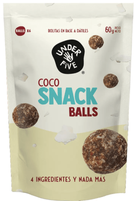 Snack balls sabor coco 60gr Caja de 50un1