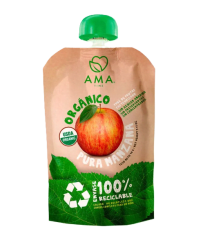 Puré de manzanas pasteurizado 90gr Caja de 32un
