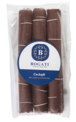 Cuchufli artesanal de 3 unidades con cobertura de chocolate 20gr Caja de 24un