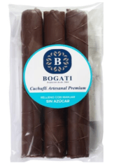 Cuchuflí de 3 unidades cubierto de chocolate semi amargo 20gr Caja de 24un