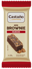 Mini brownie nueces 30gr Caja de 30un