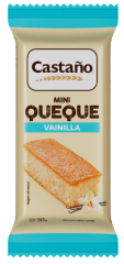 Mini queque sabor de vainilla 30gr Caja de 30un