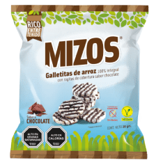 Galletas de arroz sabor chocolate 25gr Caja de 28un