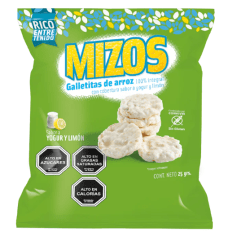 Galletas de arroz sabor yogurt de limón 25gr Caja de 28un