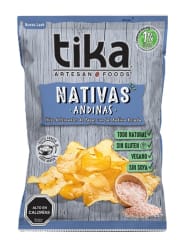 Papas chips con sal rosada Nativas Andinas 35gr Caja de 48un