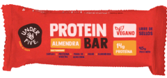 Barra de Proteína sabor almendra 45gr Caja de 12un