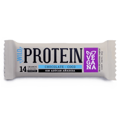 Wild Protein sabor chocolate y coco 45gr Caja de 16un