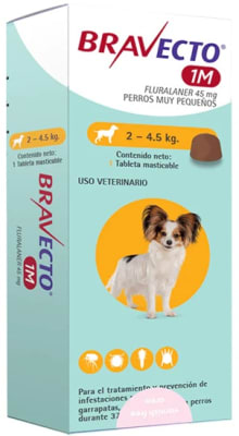 Bravecto 1M 2 a 4.5kg 1 comp