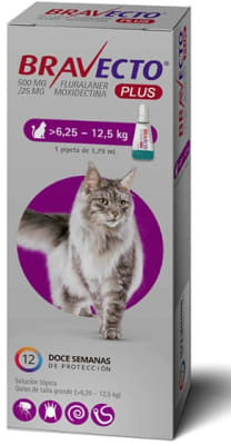Bravecto Plus Gato 6.25 a 12.5
