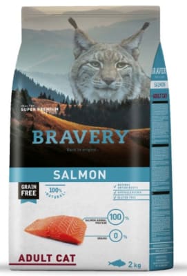 Bravery Salmon Adult Cat 2 kg