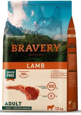 Bravery Lamb Adult Large/Medium Breeds 12 kg