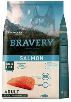 Bravery Salmon Adult Large/Medium Breeds 4 kg