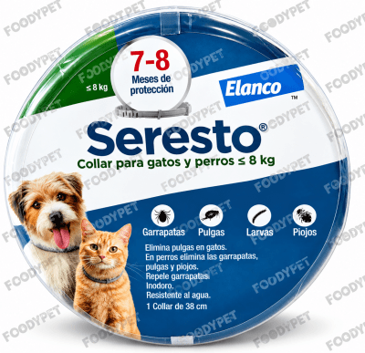 Seresto Collar Antiparasitario Externo para gatos y perros de menos de 8kg