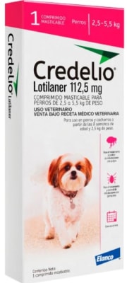 Credelio Antiparasitario Externo 112 mg 2,5 a 5,5 kg 1 comp