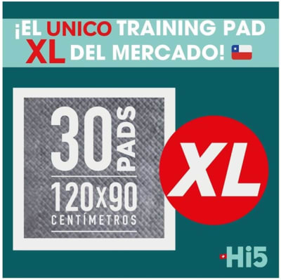 Pads Hi5 120x90 Carbon Activado 30 Unid