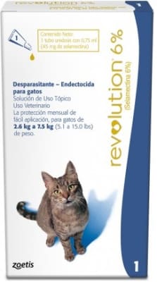 Revolution 6% gatos 2.6 kg a 7.5 kg