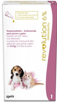 Revolution 6% perros y gatos hasta 2,5 kg 