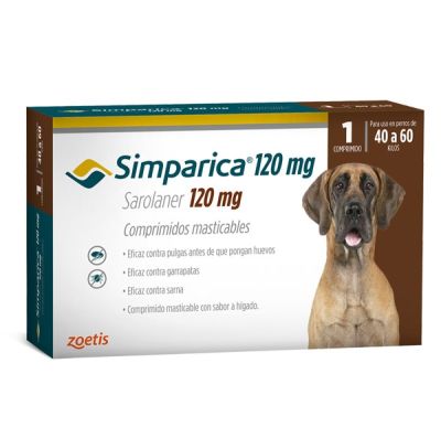 Simparica 120 mg 1 comprimido 40 a 60 kg