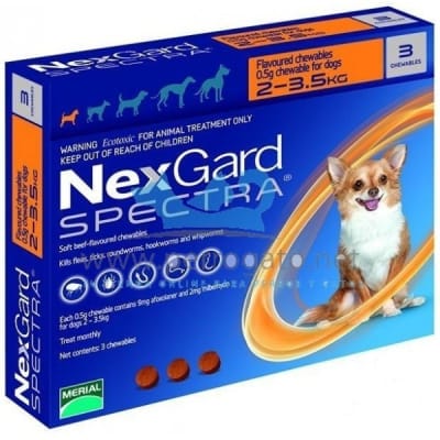 Nexgard Spectra 2 - 3,5 kg 3 comp
