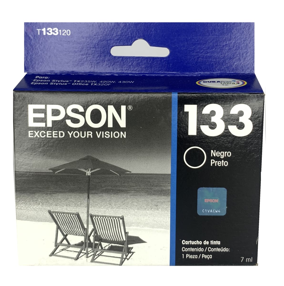 TINTA EPSON 133 NEGRO | Galetti.cl