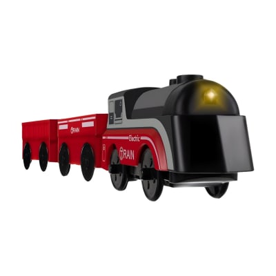 Tren eléctrico para pistas de madera1