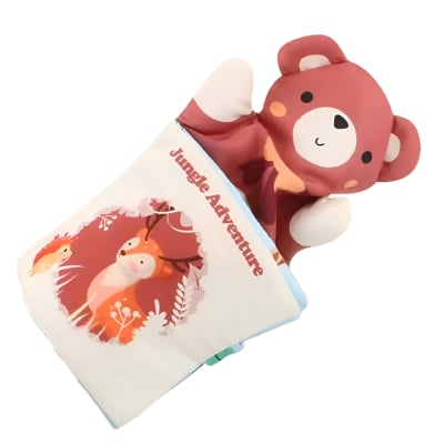 Libro titere con texturas Jungla1