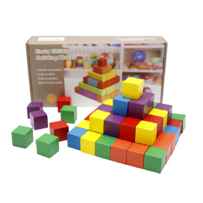 100 cubos de madera5