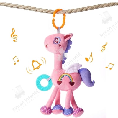 Sonajero Colgante Caballito Rosa1