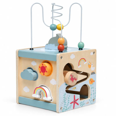 Cubo De Actividades De Madera Infantil1