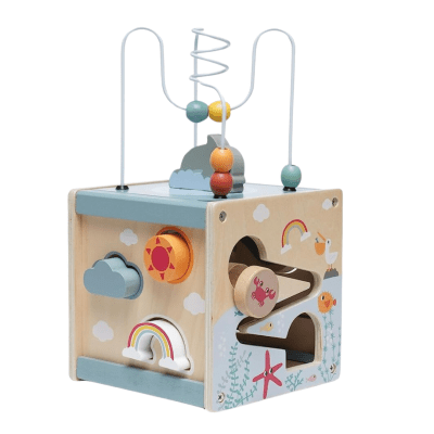 Cubo De Actividades De Madera Infantil1