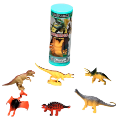 Set 13 Dinosaurios en Tubo