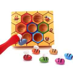 Abeja Pinzas aprende los colores.