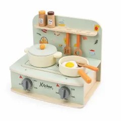 Cocina de Madera Infantil Verde