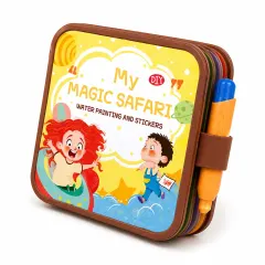 Libro Didáctico Pinta con Agua y Pegatinas