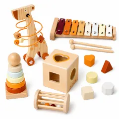 Pack 5 Juegos de Estimulación Infantil de Madera