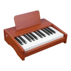 PIANO ELECTRICO 25 NOTAS CAFE