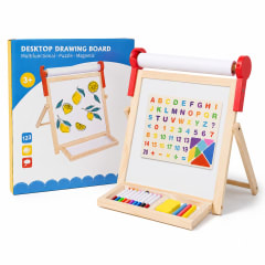 Pizarra Infantil 2 en 1 con Papelógrafo