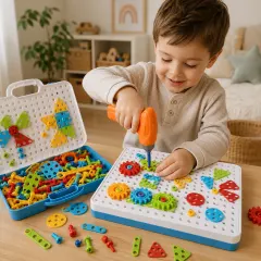 Set Constructor Infantil con Taladro 258 Piezas