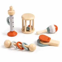 Set Sensorial Musical de Madera 5 Piezas