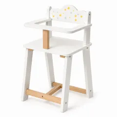 Silla para comer para muñecas de madera
