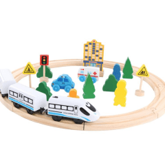 Tren Eléctrico con Pista madera