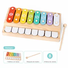 Xilófono Infantil con Teclas de Madera