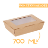 Caja kraft ventana 700ml. X 100 unidades.1