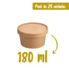 POTE KRAFT + TAPA KRAFT 180 ML X 25 UNIDADES1