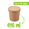 Pote Kraft 16oZ con tapa Kraft (25 unidades)1