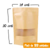 Doypack Kraft 14x20cm (100 unidades)1
